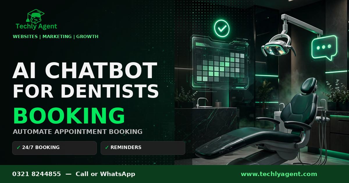 AI chatbot for dental clinics automating appointment booking