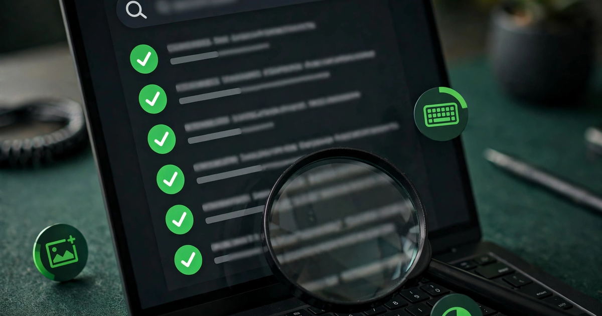 Developer running a website accessibility Pakistan audit checklist on a laptop