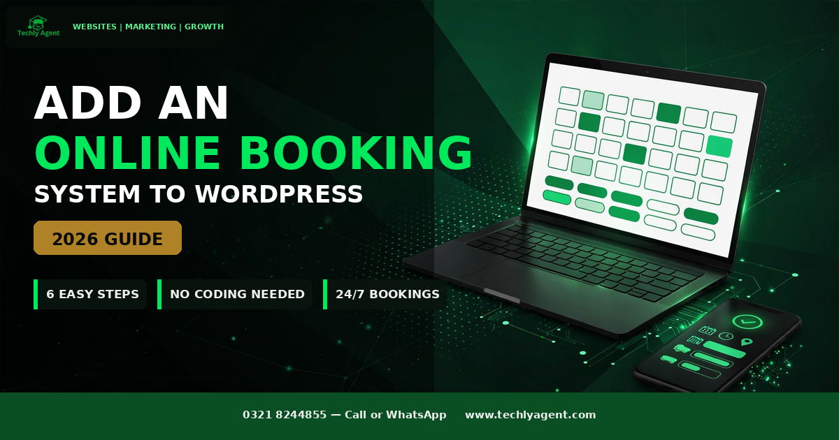 WordPress booking system Pakistan 2026 setup guide for clinics and salons