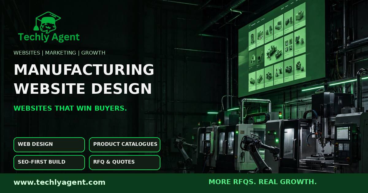 manufacturing website design