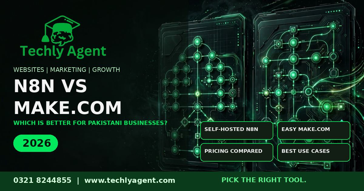 n8n vs Make Pakistan comparison guide 2026