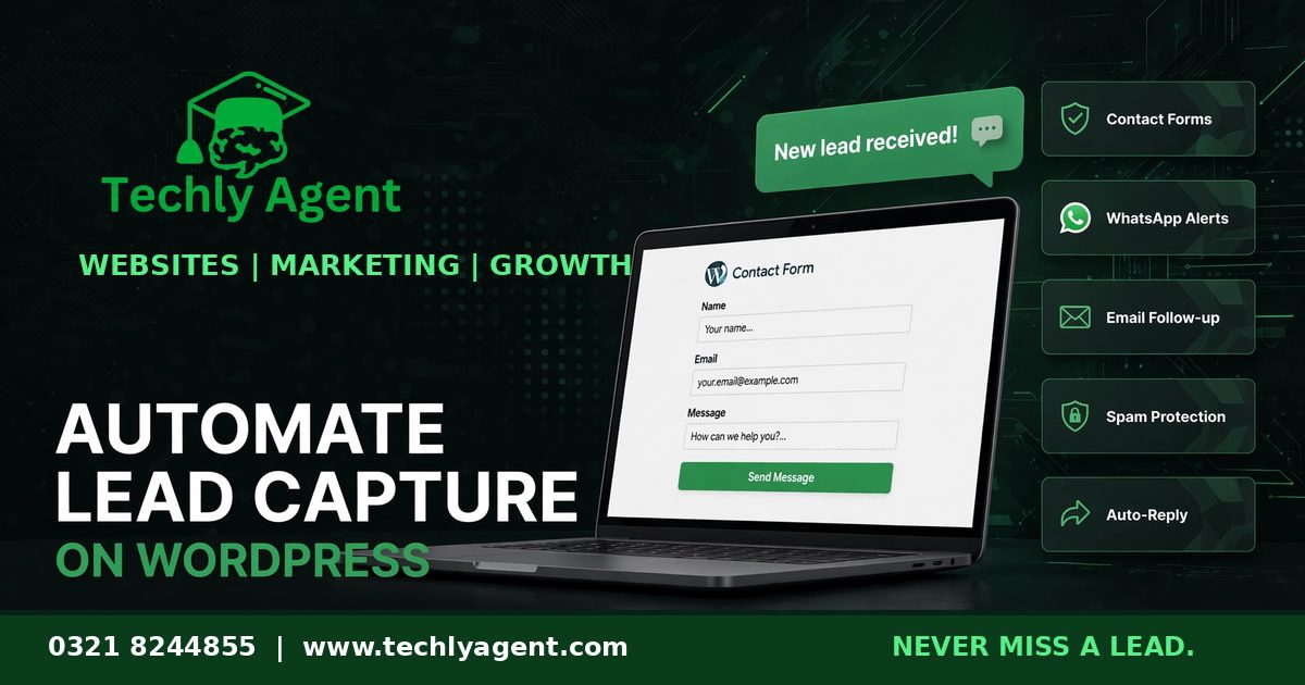 Automate lead capture WordPress website