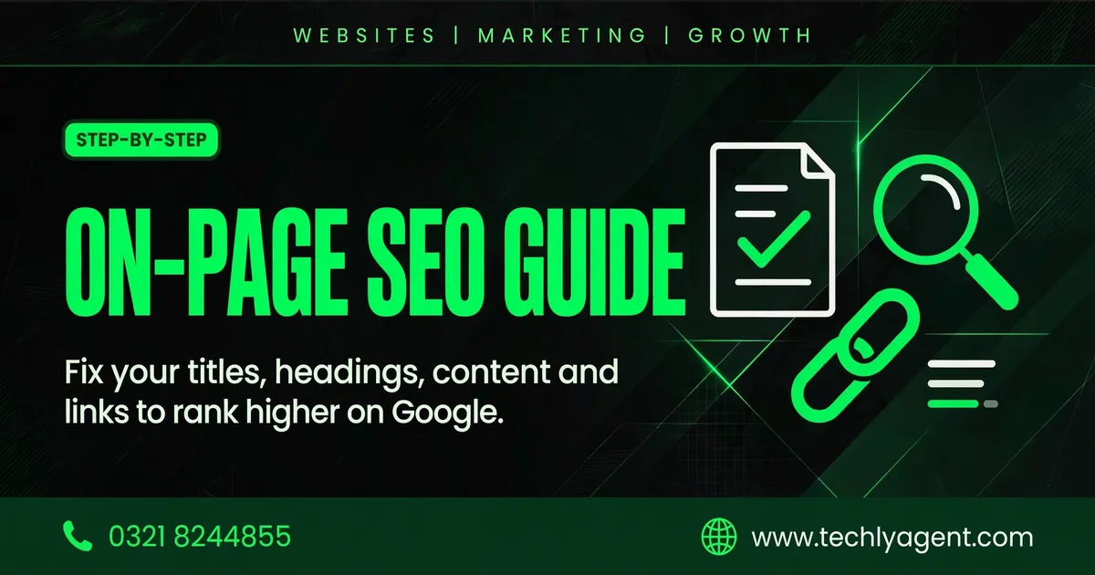 On-page SEO guide: fix titles, headings, content and links to rank higher on Google