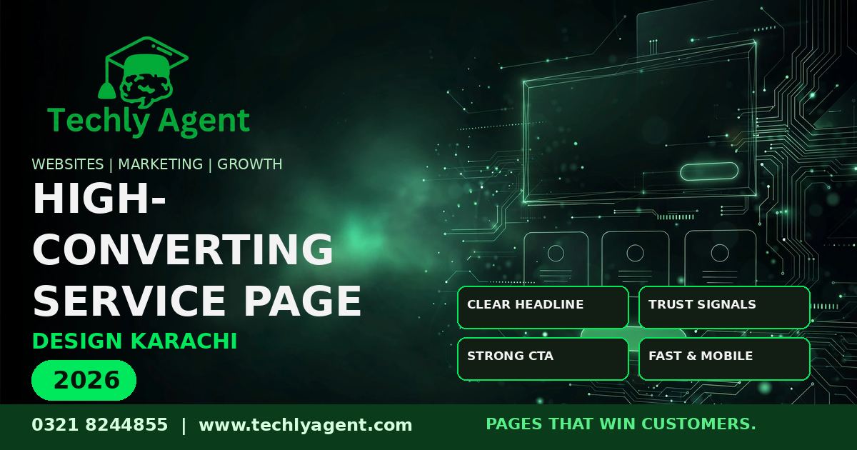 Service page design Karachi 2026